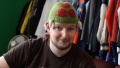 First from Mullet Bandit & The Blondes is this hat, which was crocheted to look like a Metroid...