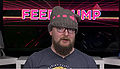 A custom-made Feed Dump beanie. Worn in Statute of Limitations.