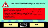 The image used on the main page of April Fool's Day, 2018.