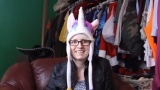 The world's cutest Robot Unicorn Attack hat. Used in Facebook Girlfriend