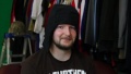 Darth Vader earflap hat. Used in Stuffed Snake