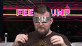 The previous tiara worn over the eyes, a la Lt. Cmd. Geordie La Forge. Also in Hellraiser 8.