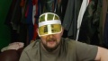Graham wears a yellow dealer-style visor in Dead Body Accidentally Thrown Away.