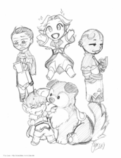 Bylaw and Order Chibi by Fox Lee